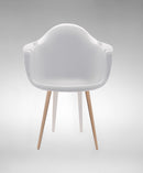 Slice modern armchair with polycarbonate shell