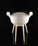 Rear view of Slice modern armchair