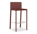 Shop For Sleek Minimal Leather Upholstered Italian Stool | 212Concept
