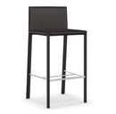 Shop For Sleek Minimal Leather Upholstered Italian Stool | 212Concept