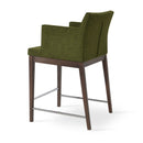 Dynamic Large Size Arm Stool With Wooden Legs | 212Concept