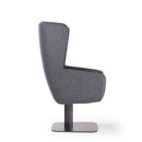 Arca Lounge High Back Chair w/Metal Plate