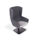 Arca Lounge High Back Chair w/Metal Plate