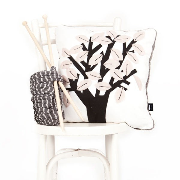 Buy modern tree design white & pink cushion | 212Concept