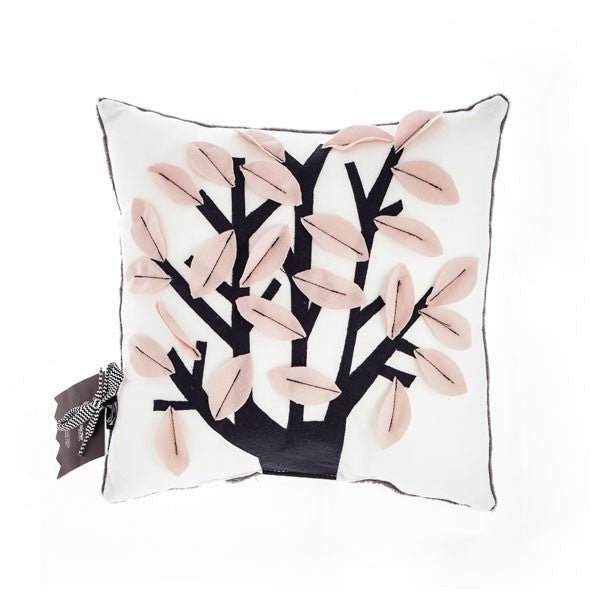 Buy modern tree design white & pink cushion | 212Concept