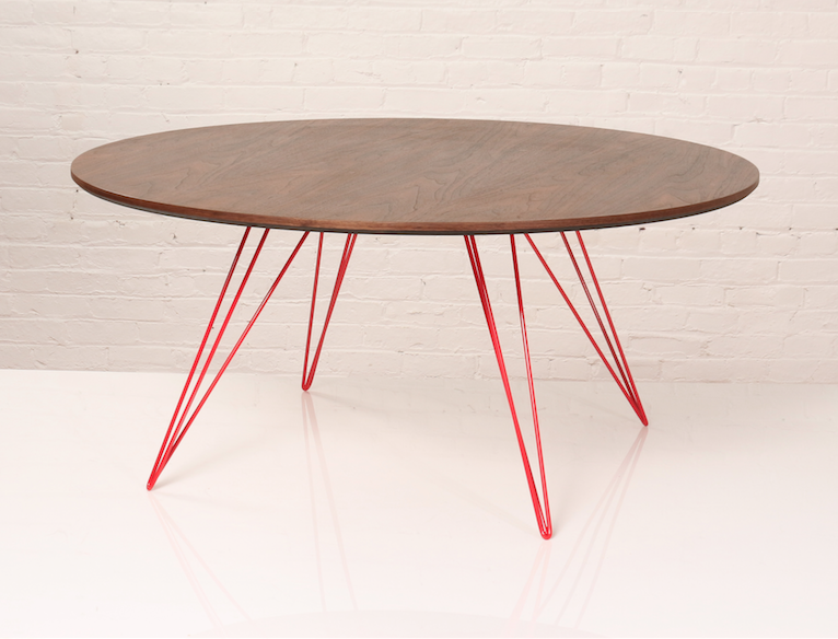 Buy Industrial Walnut Top Williams Coffee Table | 212Concept