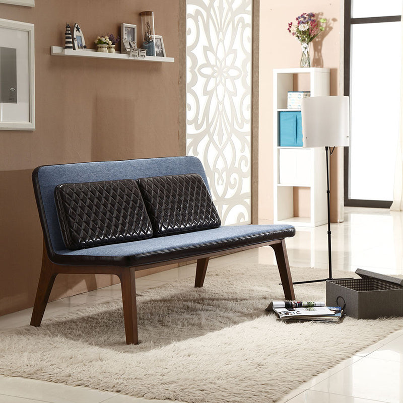 Buy Slender Silhouette Blue Fabric Minimal Form Sofa | 212Concept