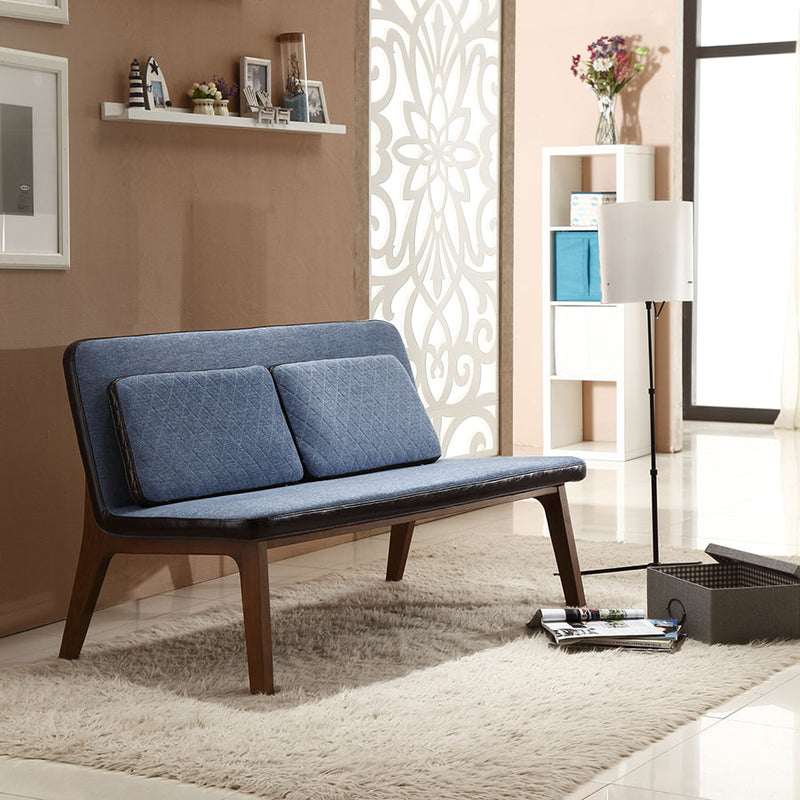 Buy Slender Silhouette Blue Fabric Minimal Form Sofa | 212Concept