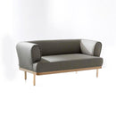 Buy Curvy Rounded Arms Wide Grey Sofa | 212Concept