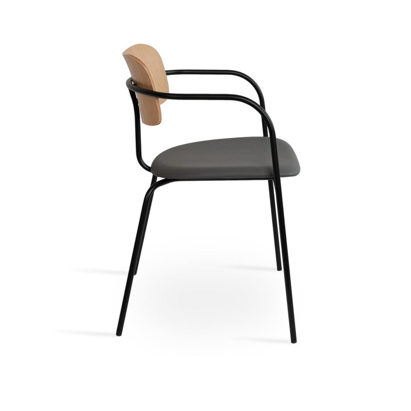 Academy Soft Seat Arm Dining Chair