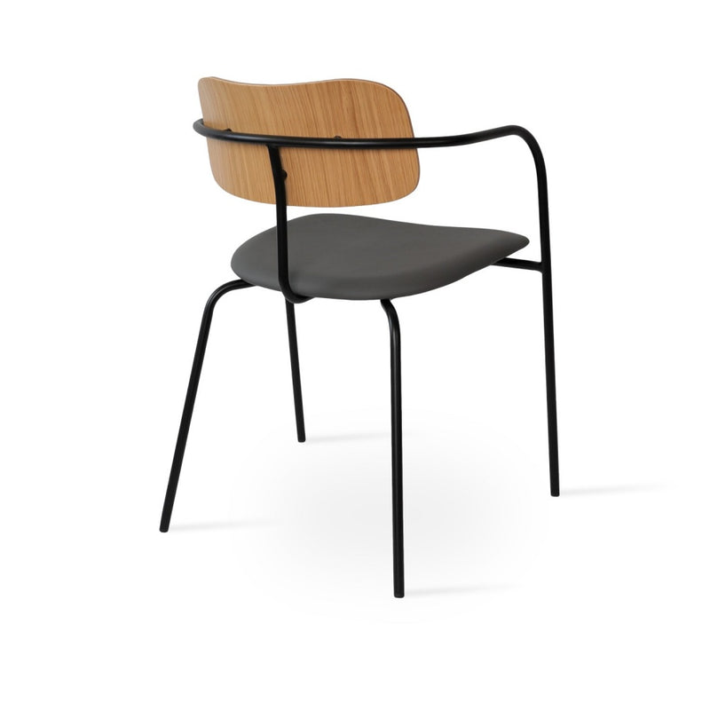 Academy Soft Seat Arm Dining Chair