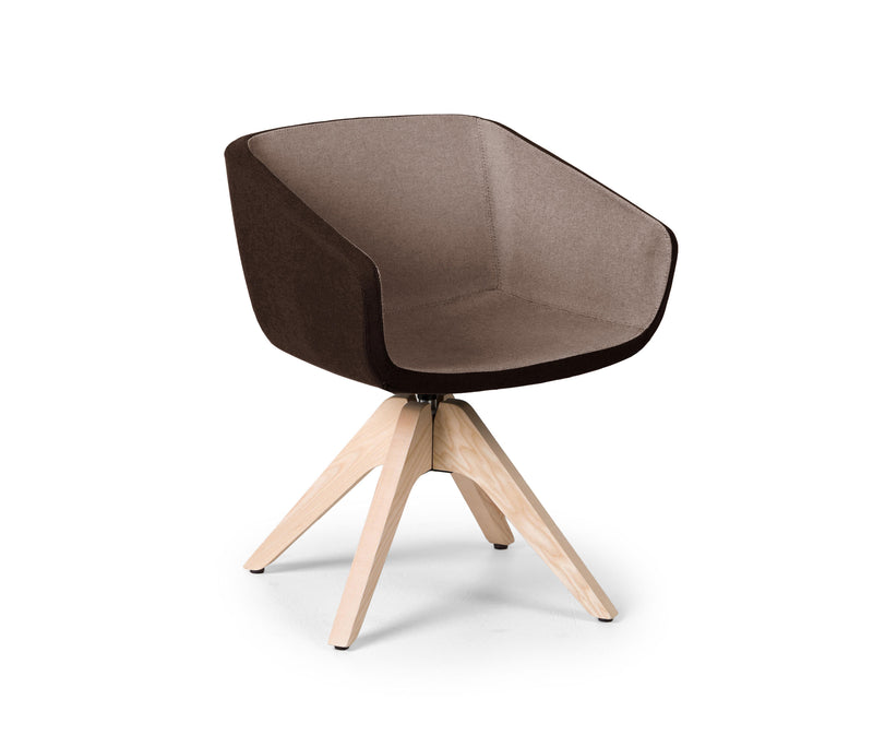 Arca Mini Chair Swivel Wooden Base