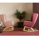 Arca Lounge High Back Chair w/Wood Base