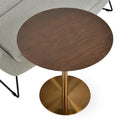 Ares End Table with Gold Brass