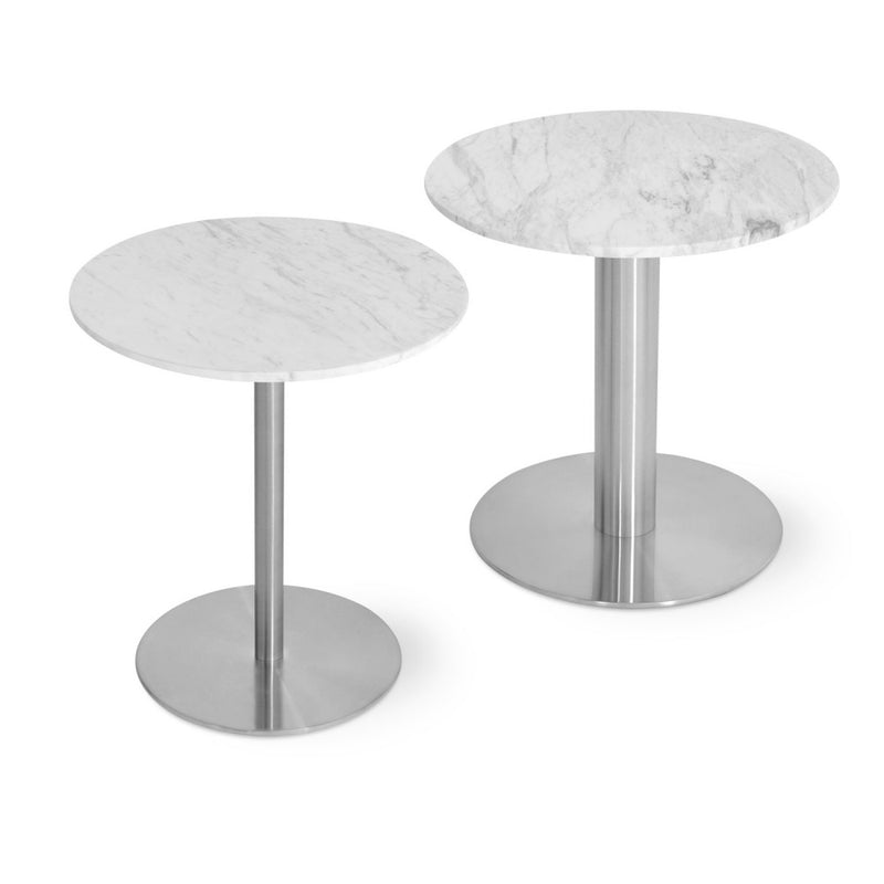 Ares End Table with Stainless Steel