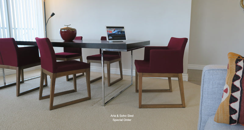 Aria Sled Wood Chair