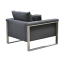 Boston modern armchair rear view