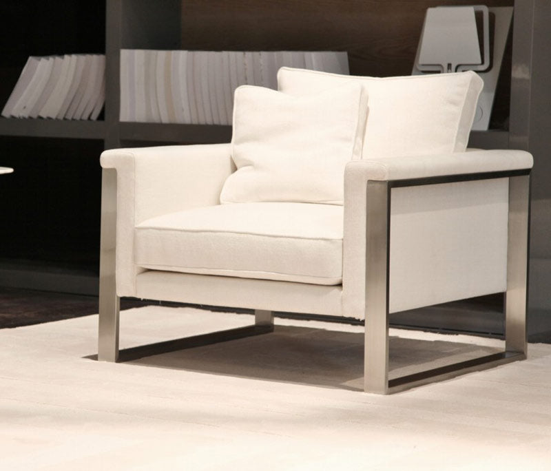 Boston modern armchair in room setting