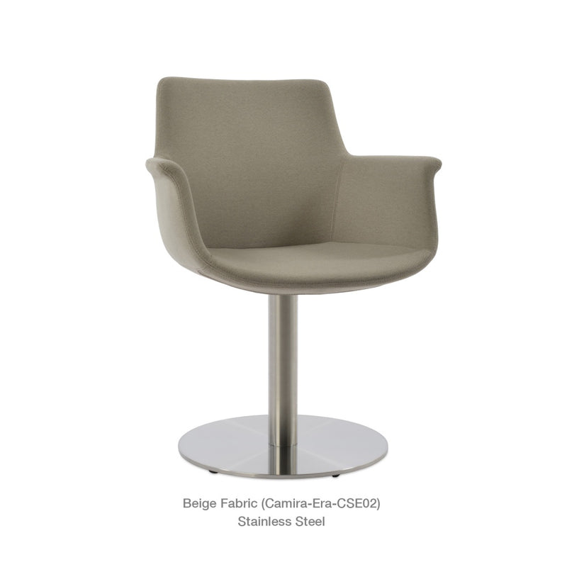 Bottega Arm Round Swivel Chair
