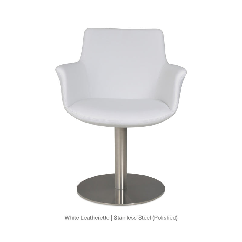 Bottega Arm Round Swivel Chair