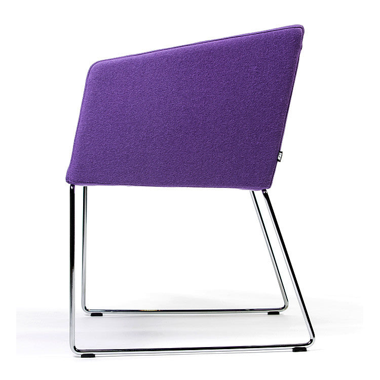 Buy Box Slide Armchair in Purple Fabric | 212Concept
