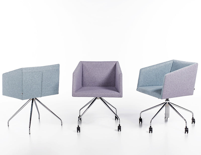 Buy Box Swivel Armchairs Baby Blue | 212Concept