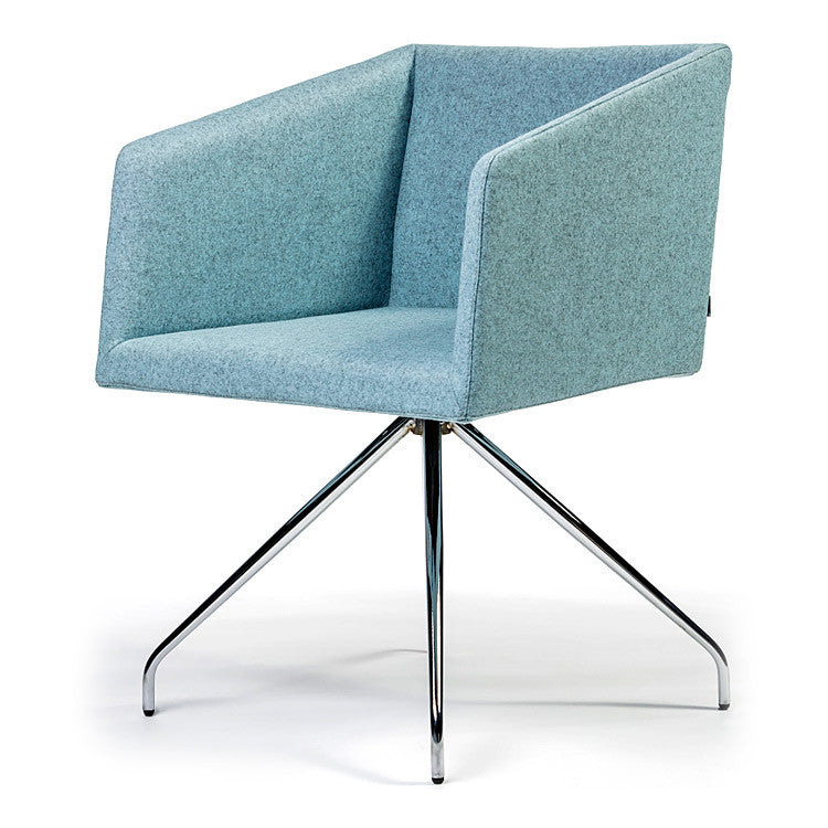 Buy Box Swivel Armchair Baby Blue | 212Concept