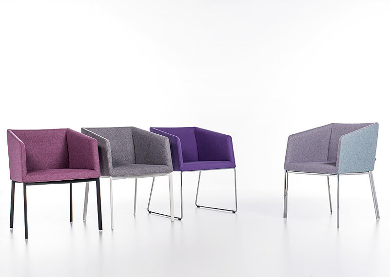 Buy Box Armchairs in sled and 4-leg base options | 212Concept