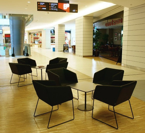 Buy Box Slide Armchair in Black Leather | 212Concept