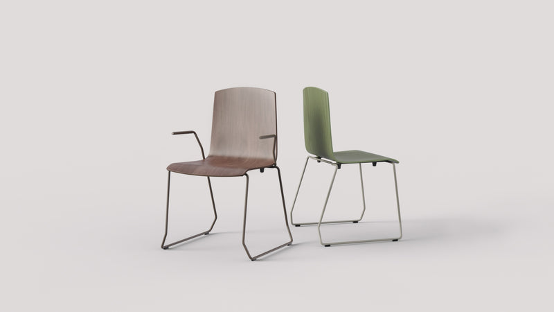 Aristo Stacking Chair Sled
