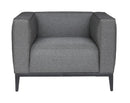 Grey brick California modern armchair