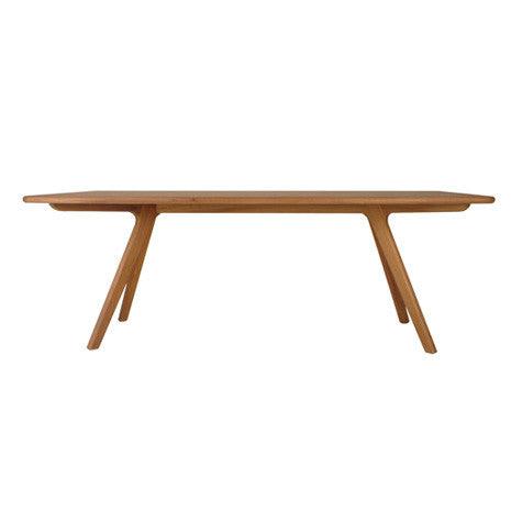 Charles modern dining table in natural beech wood