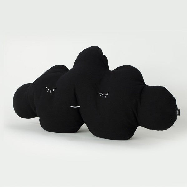 Modern Cloud Shape Black Kid's Puff XXL Size | 212Concept