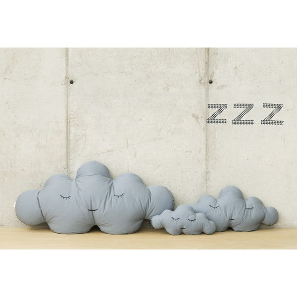 Modern Cloud Shaped Large and Small Size Grey Puffs | 212Concept