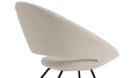 Crescent Wire chair in beige wool 