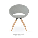 Crescent Carrot Swivel Chair