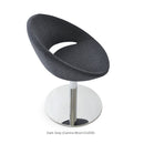 Crescent Round Swivel Chair