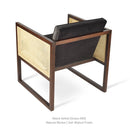 Cube Wood Wicker Lounge Chair