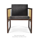 Cube Wood Wicker Lounge Chair