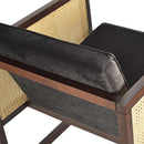 Cube Wood Wicker Lounge Chair