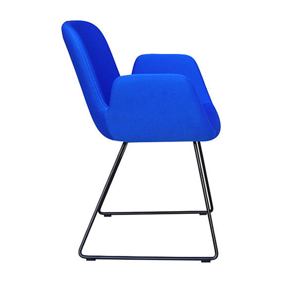 Buy Enveloping Design Daisy Sled Base Armchair in Blue | 212Concept