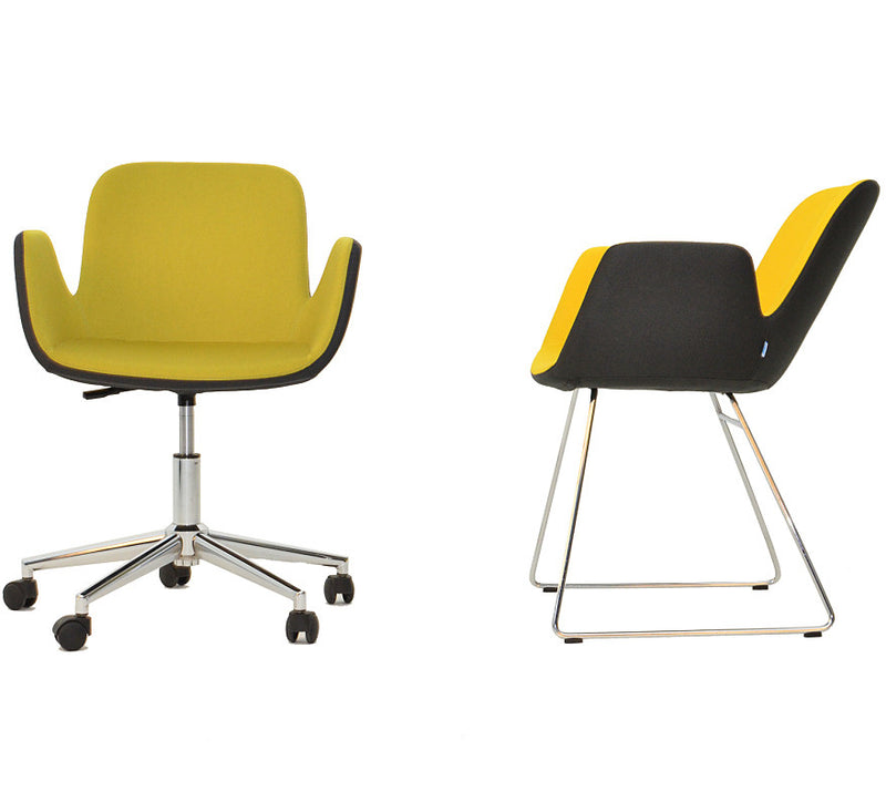 Commercial office chair in yellow