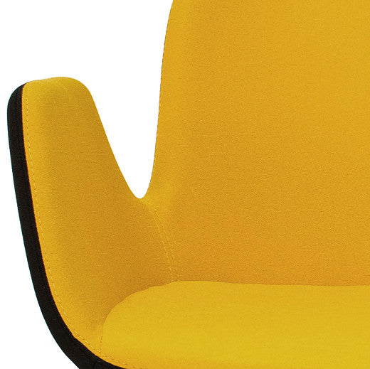 Yellow and black modern office chair