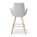 Buy Wood Veneer Dowel Legged Eiffel Armstool | 212Concept