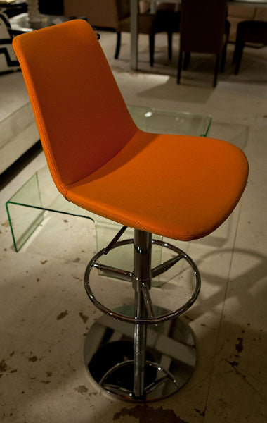 Eiffel Piston modern barstool in room setting 