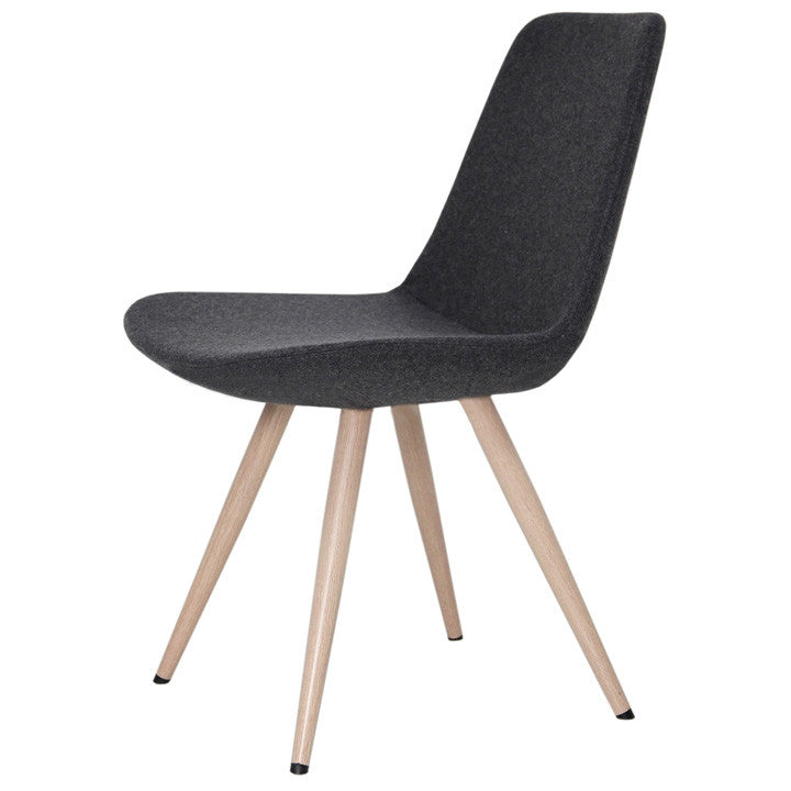 Eiffel Star modern dining chair with natural legs