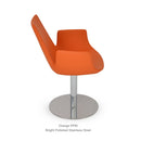 Eiffel Arm Round Swivel Chair