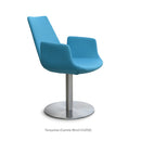 Eiffel Arm Round Swivel Chair