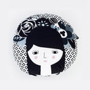 Buy Folk Design Print Pillow in Black & White Online | 212Concept