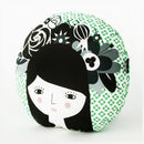 Buy Folk Design Print Pillow in Green Online | 212Concept